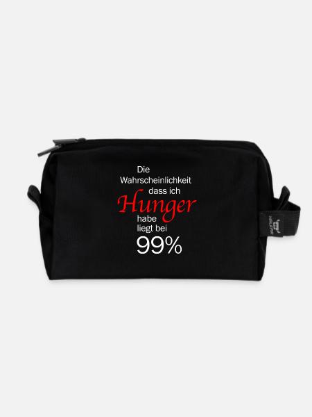 Hunger - Recycelte Kulturtasche - Schwarz