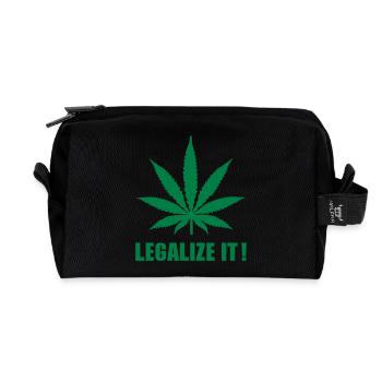 Marihuana Legalize it - Recycelte Kulturtasche - Schwarz - Vorne