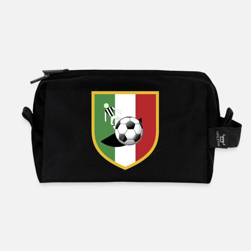 Subbuteo-Liga-Bianconero - Recycelte Kulturtasche - Schwarz