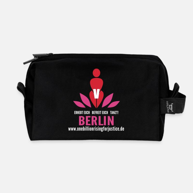 schwarzobr_logo_berlin - Recycelte Kulturtasche - Schwarz