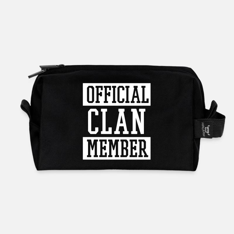 Official Clan Member - Recycelte Kulturtasche - Schwarz