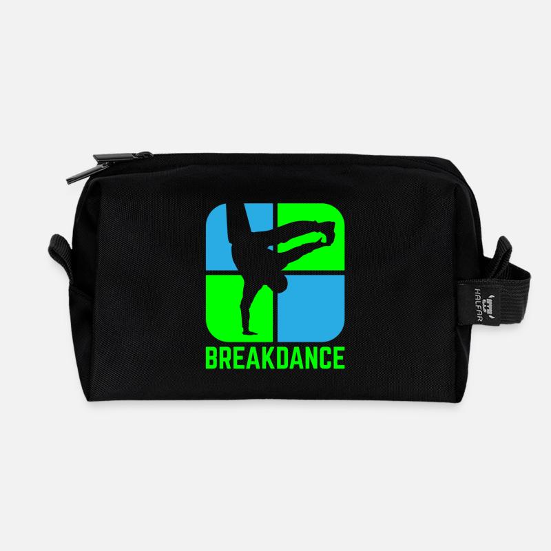 Breakdance B-Boy Streetdance Design Hip Hop Dance - Recycelte Kulturtasche - Schwarz