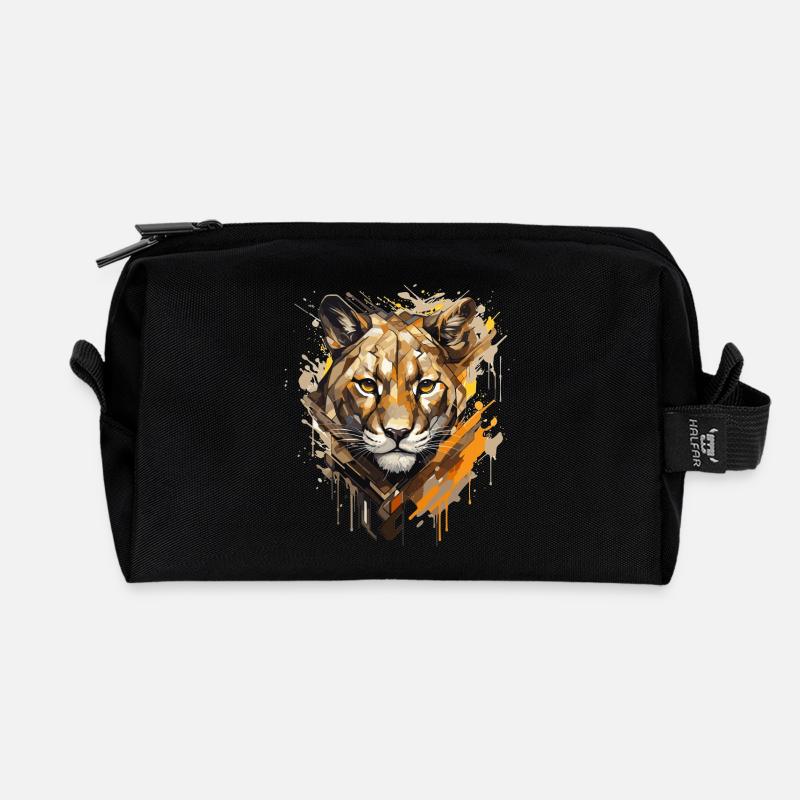 Das Gesicht des - Street Art - Recycelte Kulturtasche - Schwarz