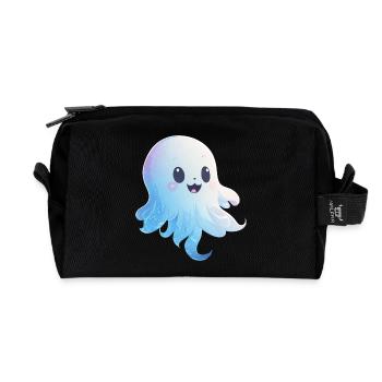 Spectre Kawaii Rieur : Doux - Trousse de toilette en tissu recyclé - noir - Devant