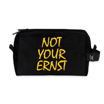Not your ernst - Recycelte Kulturtasche - Schwarz - Vorne