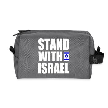 Stand with israel - Recycelte Kulturtasche - Anthrazit - Vorne