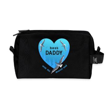 Best Daddy - Recycled Toiletry Zip Bag - black - Front