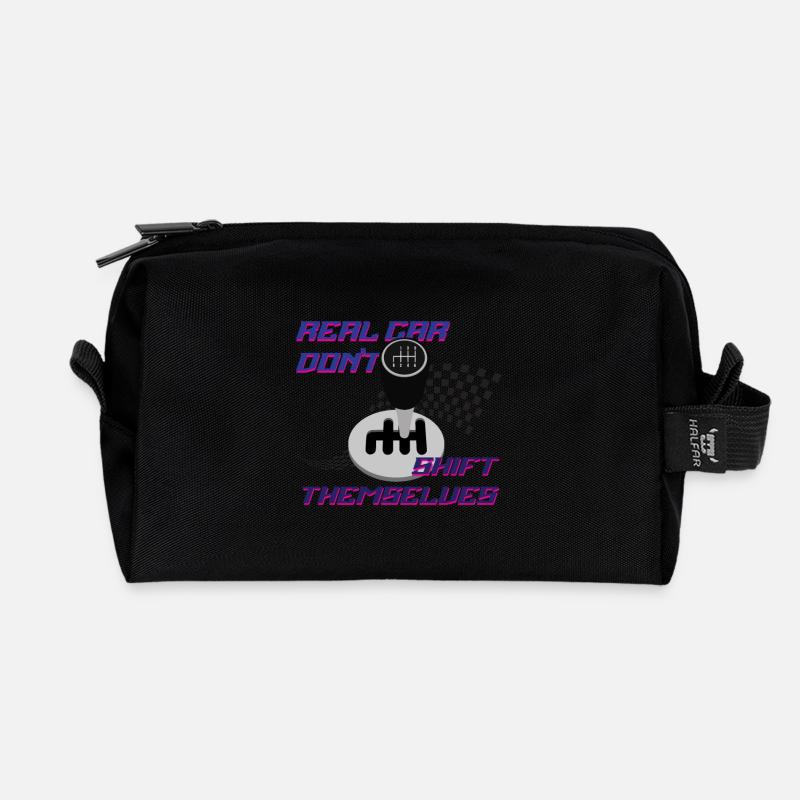 Real Car Shift Themes - Recycelte Kulturtasche - Schwarz
