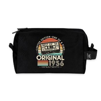 Original 1956 Vintage Rétro Cadeau d’anniversaire - Trousse de toilette en tissu recyclé - noir - Devant