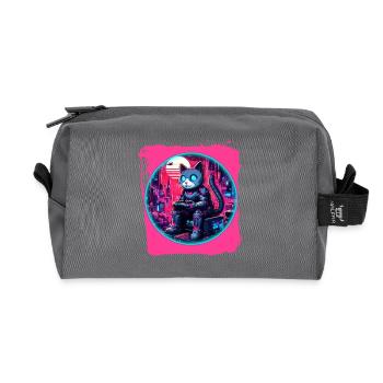 Futuristische Katzentechnologie - Recycelte Kulturtasche - Anthrazit - Vorne