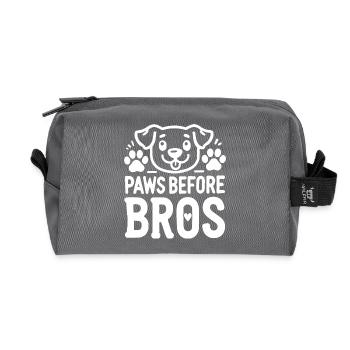 Pattes avant les frères - Trousse de toilette en tissu recyclé - anthracite - Devant