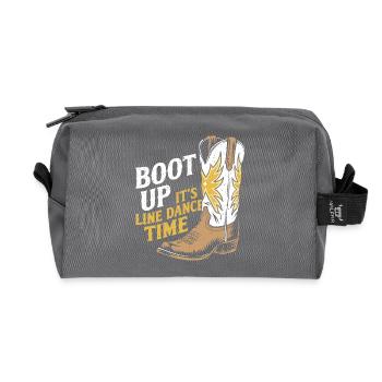 Western Vibes for Dance Lovers - Recycled Toiletry Zip Bag - anthracite - Front