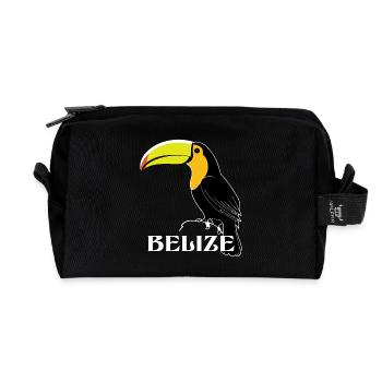 Tukan Belize - Recycelte Kulturtasche - Schwarz - Vorne