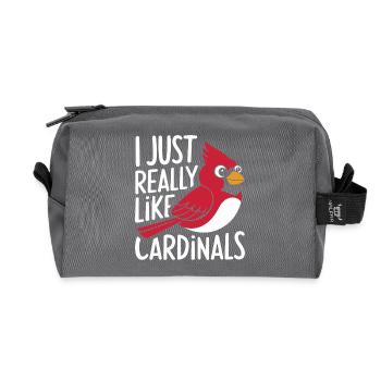 Cardinal Red Cardinal Vogel Red Cardinal - Recycled Toiletry Zip Bag - anthracite - Front