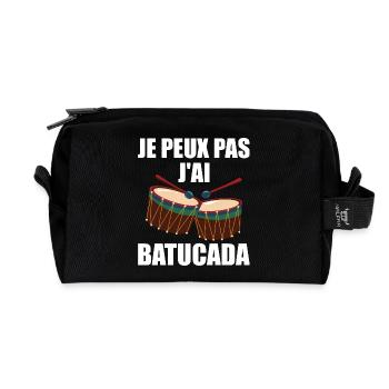 I Can't I Batucada - Humor Musik - Recycelte Kulturtasche - Schwarz - Vorne