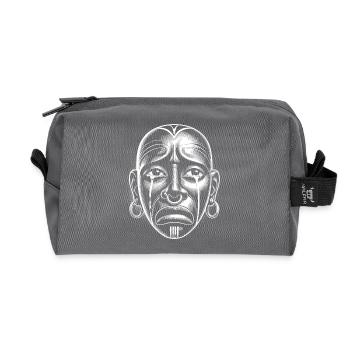 Maske - Recycelte Kulturtasche - Anthrazit - Vorne