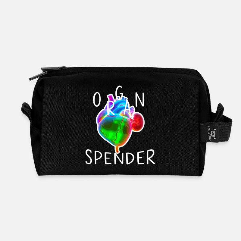 Organ Spender - Recycelte Kulturtasche - Schwarz