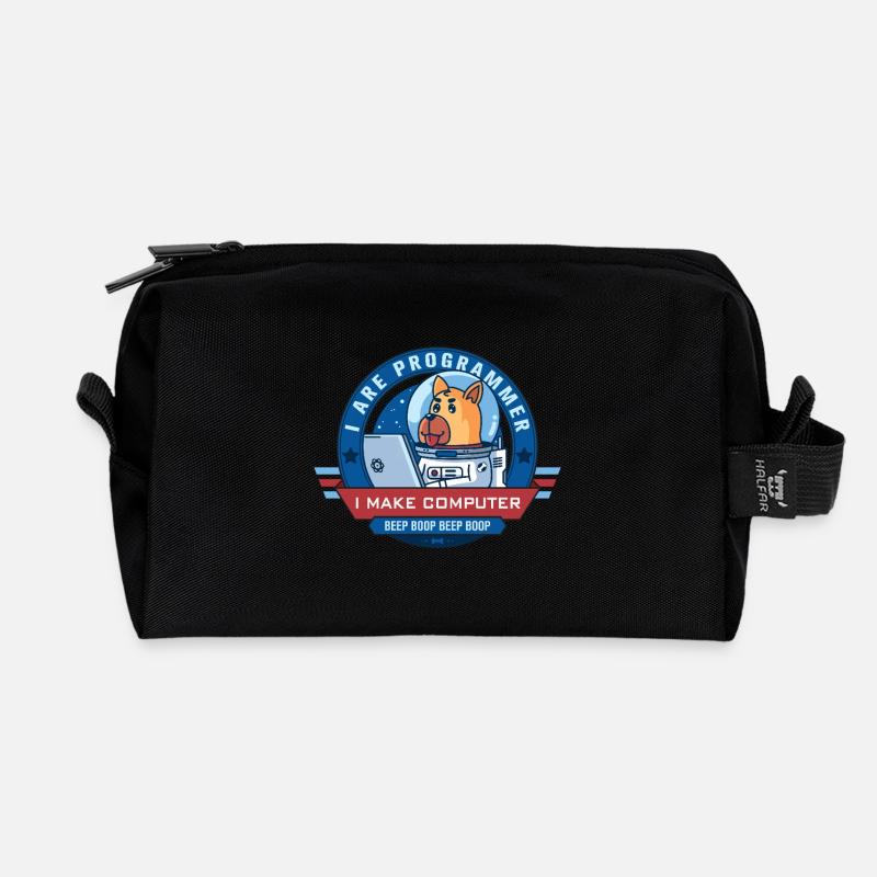 Ich bin Programmierer - Recycelte Kulturtasche - Schwarz