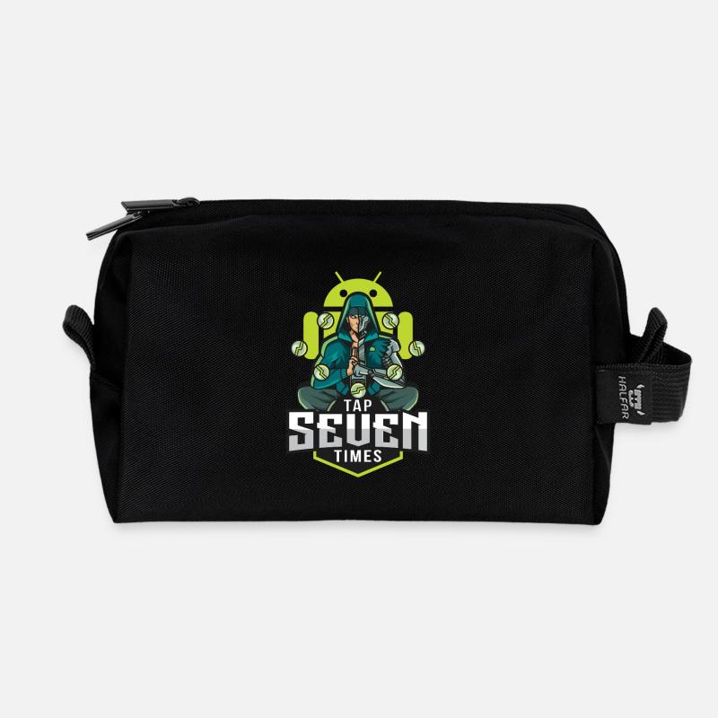 Android-Entwicklermodus - Recycelte Kulturtasche - Schwarz