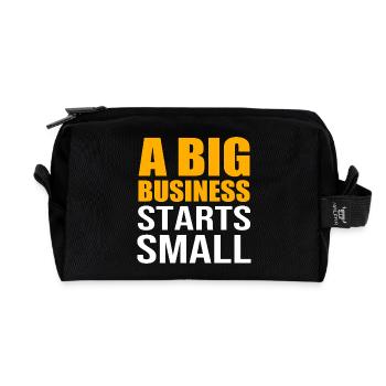 Entrepreneur - Trousse de toilette en tissu recyclé - noir - Devant