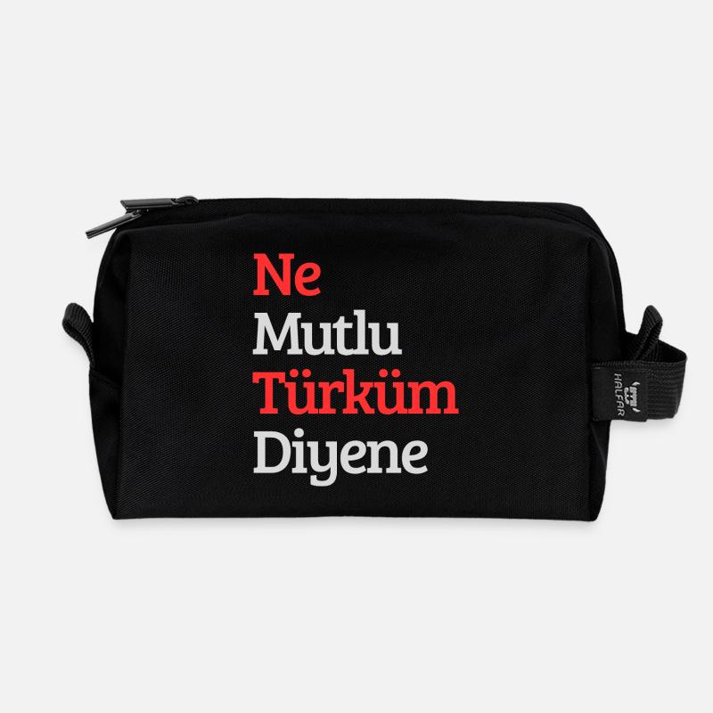 Turk - Recycelte Kulturtasche - Schwarz