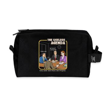 L’agenda inutile - Trousse de toilette en tissu recyclé - noir - Devant