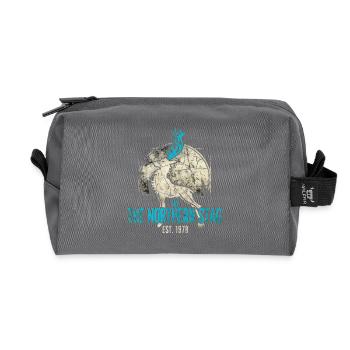 Northern Stag Vintage Logo Est 1973 - Recycelte Kulturtasche - Anthrazit - Vorne