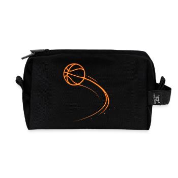 Basketball Basketballer Geschenkidee Baller Bball - Recycelte Kulturtasche - Schwarz - Vorne