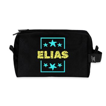Elias - Recycelte Kulturtasche - Schwarz - Vorne