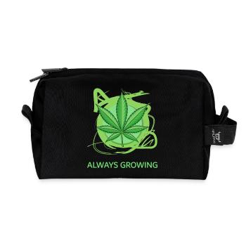 Toujours en croissance - Trousse de toilette en tissu recyclé - noir - Devant