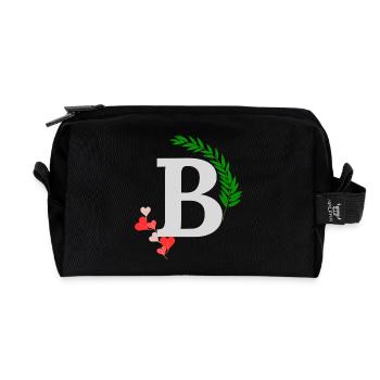 B - Recycelte Kulturtasche - Schwarz - Vorne