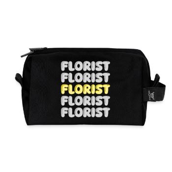 Occupation: Florist - Recycled Toiletry Zip Bag - black - Front