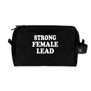 Strong female lead - Trousse de toilette en tissu recyclé - noir - Devant
