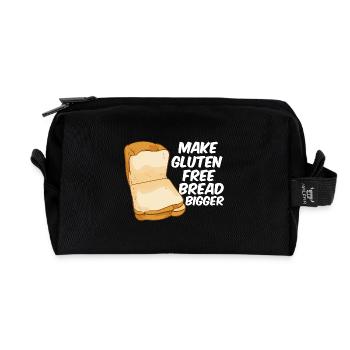 Glutenfreies Brot Design - Recycelte Kulturtasche - Schwarz - Vorne