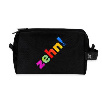 ZEHN 10 JAHRE 10. GEBURTSTAG - Recycelte Kulturtasche - Schwarz - Vorne