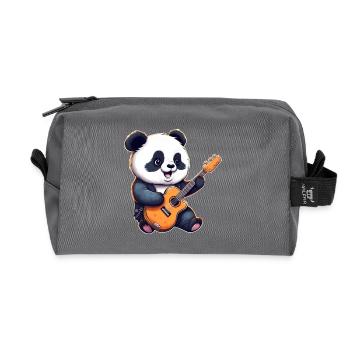 Panda-Gitarrist - Recycelte Kulturtasche - Anthrazit - Vorne