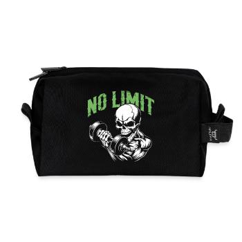 Entraînement de musculation du crâne et No Limit - Trousse de toilette en tissu recyclé - noir - Devant