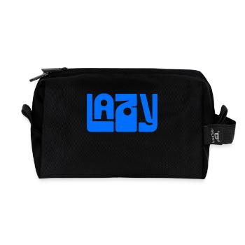 LAZY Vibes – Détente à porter - Trousse de toilette en tissu recyclé - noir - Devant