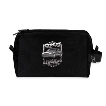 W201 190E street legends glstkrrn clothing - Recycelte Kulturtasche - Schwarz - Vorne