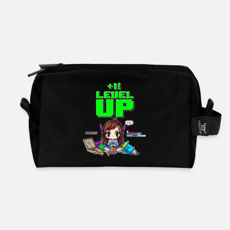 dva level up - Trousse de toilette en tissu recyclé - noir