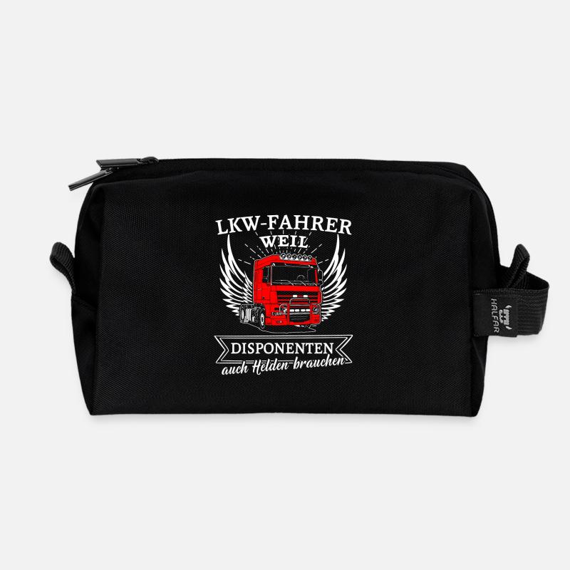 Lastwagen Shirt · LKW-Fahrer · Disponenten Helden - Recycelte Kulturtasche - Schwarz