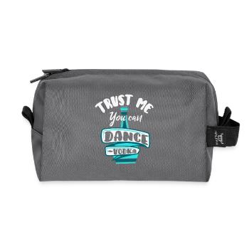 Trust me You Can Dance Motivations-Shirt - Recycelte Kulturtasche - Anthrazit - Vorne
