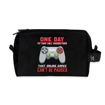 Games - Recycelte Kulturtasche - Schwarz - Vorne