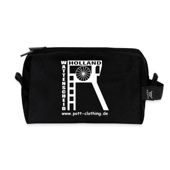 Zeche Holland (Wattenscheid) - Recycelte Kulturtasche - Schwarz - Vorne