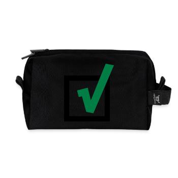 Haken - Recycelte Kulturtasche - Schwarz - Vorne