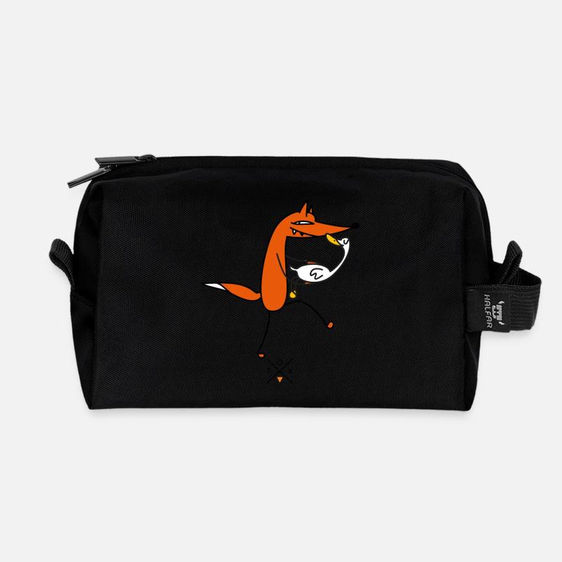 Liebe zur Gans - Recycelte Kulturtasche - Schwarz
