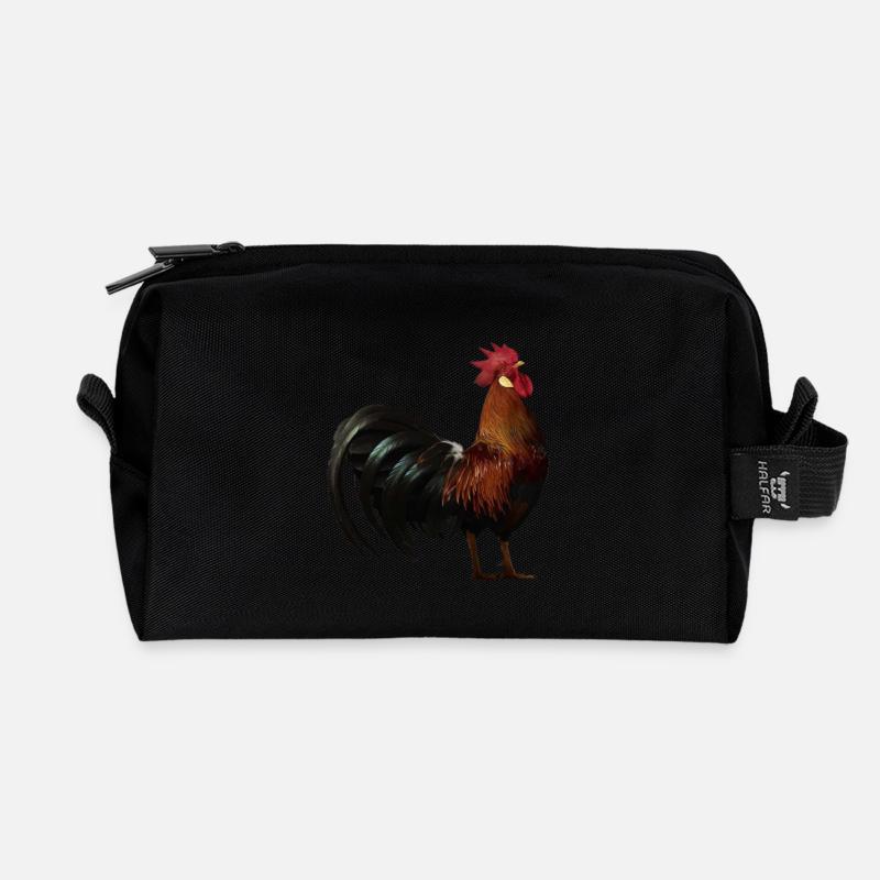 Hahn am431 - Recycelte Kulturtasche - Schwarz