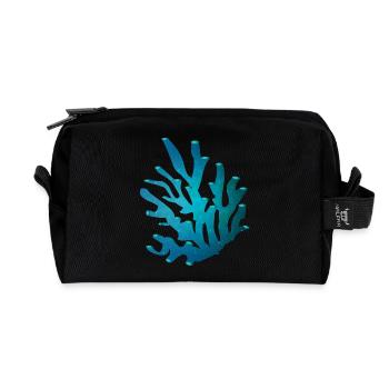Corail à l’état de la - Trousse de toilette en tissu recyclé - noir - Devant
