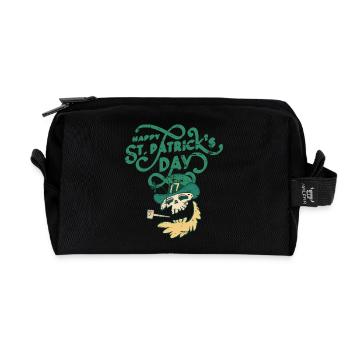 St Patricks Day, - Recycelte Kulturtasche - Schwarz - Vorne