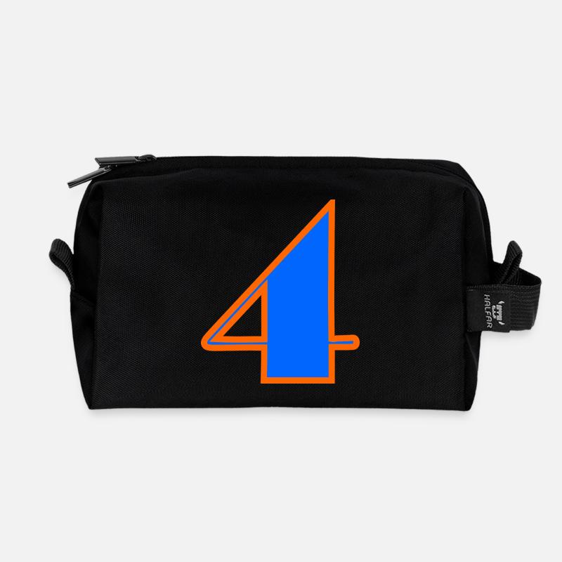 4 JAHRE, 4. GEBURTSTAG, 4 JAHRE, VIER - Recycelte Kulturtasche - Schwarz